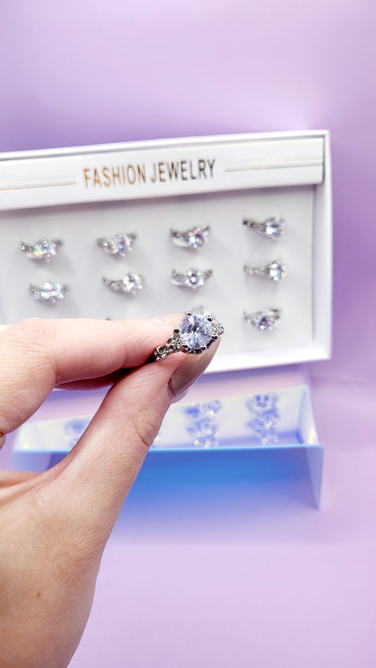 Seychelles Crystal Ring Silver