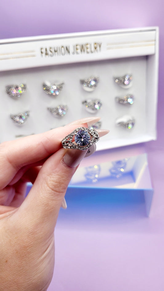 Radiant Sparkle Ring Silver