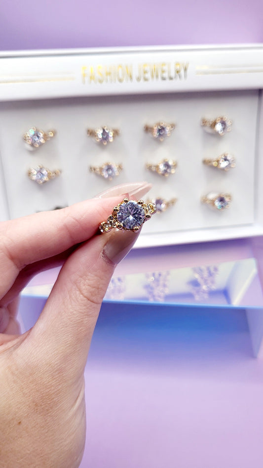 Seychelles Crystal Ring Gold