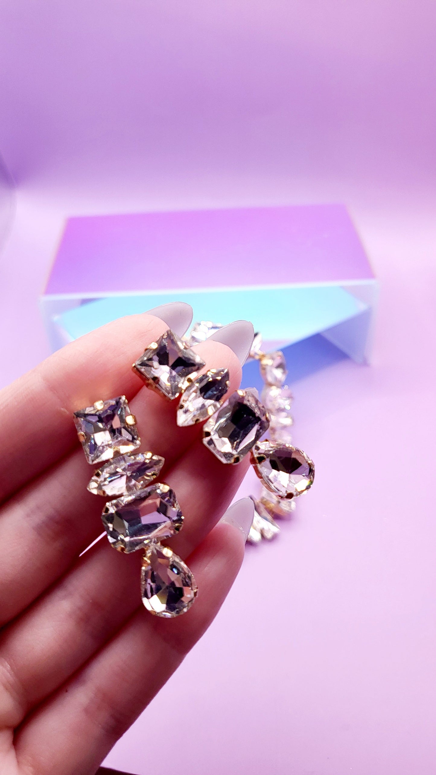 Aminra Jeweled Set Necklace with Earrings